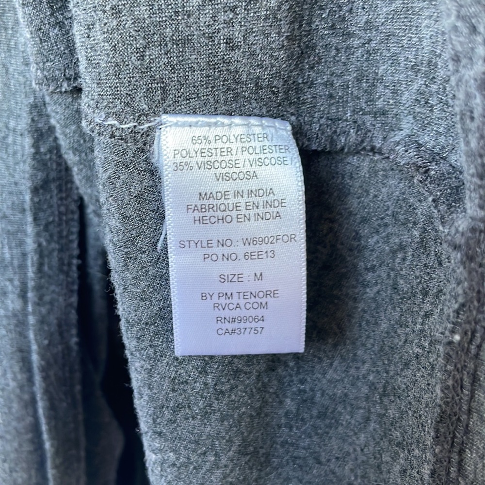 Gray RVCA Tie Back Tank - Picture 7 of 8